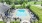 a swimming pool in a backyard